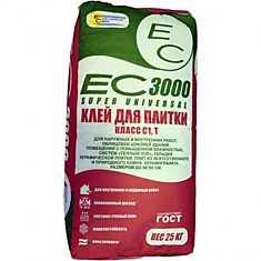 Клей для плитки ЕС 3000/25кг, шт(48)